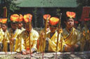 高三学子穿汉服祭孔