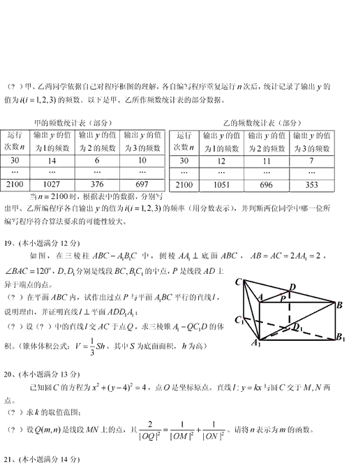2013年高考数学试题（四川文科卷）【4】
