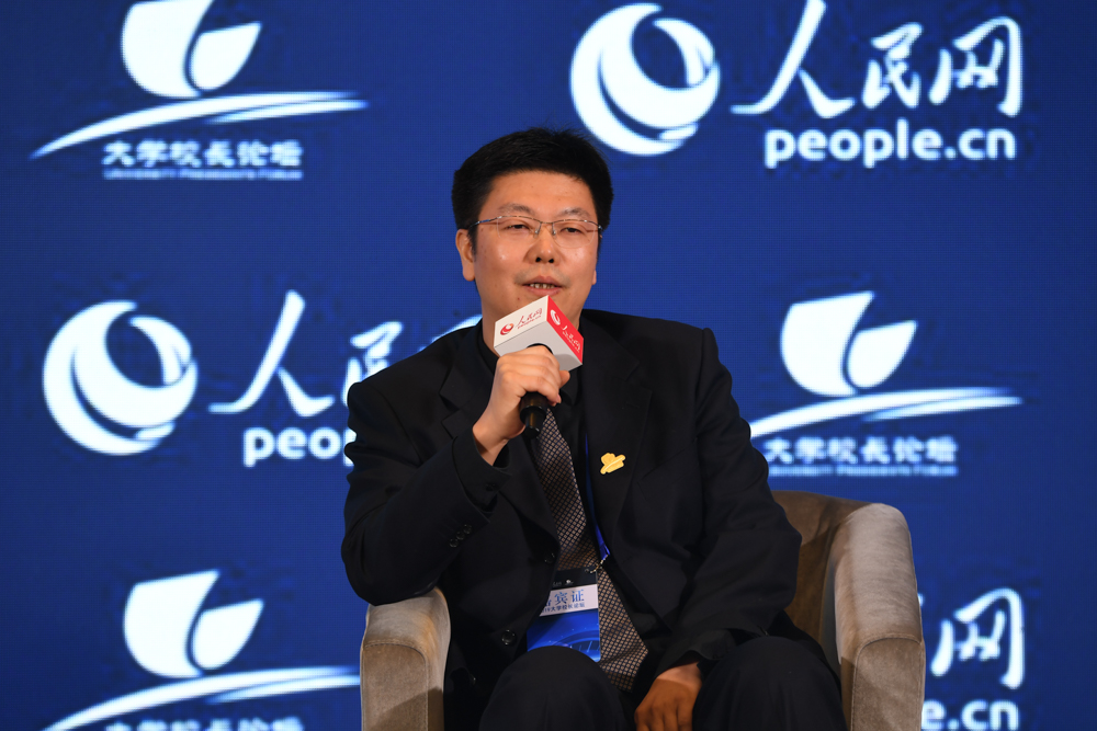 北京交通大學副校長閆學東。人民網記者 翁奇羽 攝