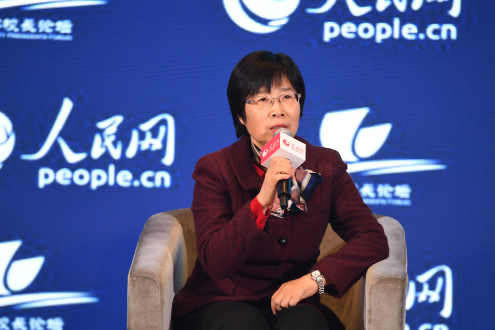 西安建筑科技大學校長劉曉君。人民網記者 翁奇羽 攝