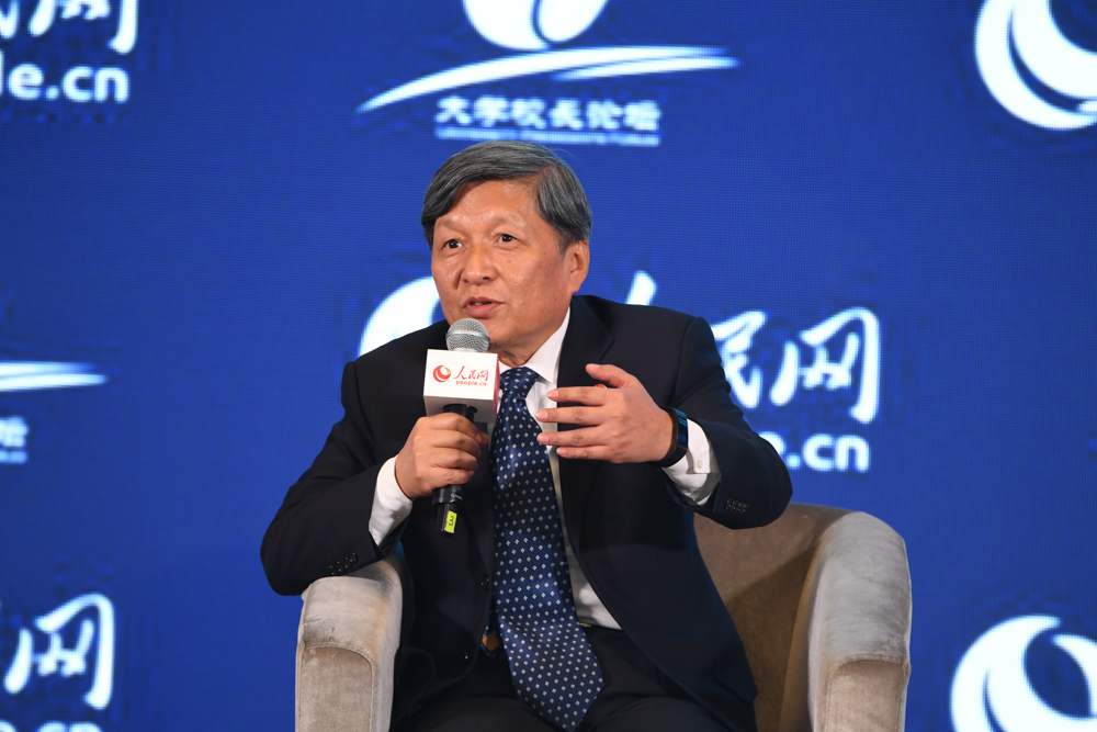 西安交通大學校長王樹國。人民網記者 翁奇羽 攝