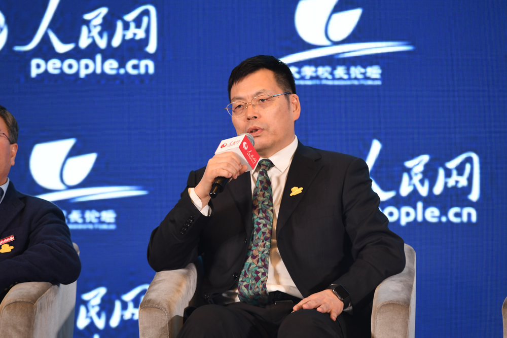 北京林業大學校長安黎哲。人民網記者 翁奇羽 攝