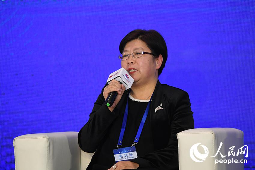 中國政法大學黨委常委、副校長李秀雲。人民網記者 翁奇羽 攝