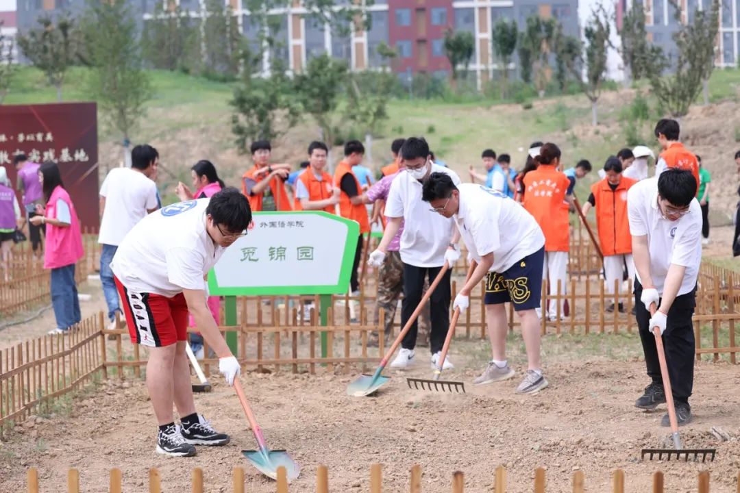 北京工商大學師生開展勞動實踐活動。邱實 攝