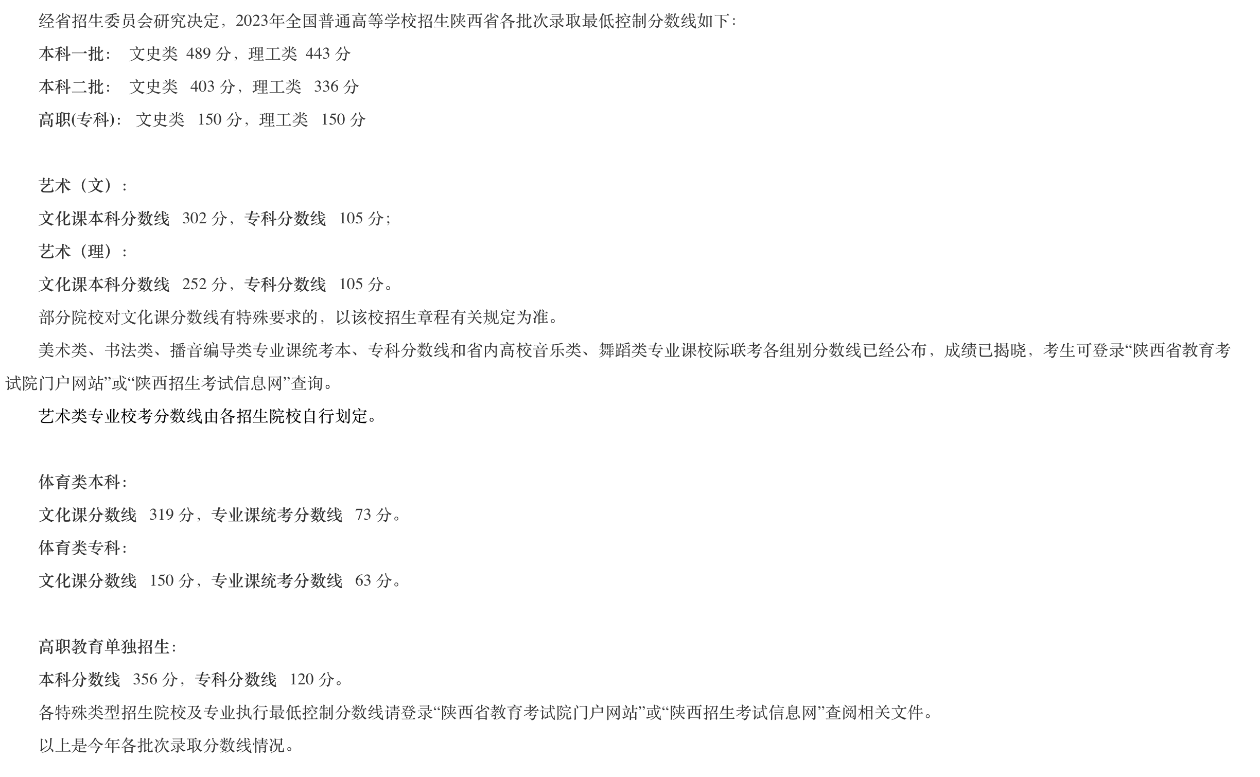 截圖來源：陝西省教育考試院官網