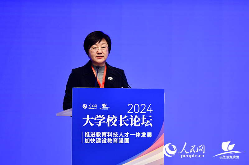河北經貿大學黨委書記李曉華。人民網記者 任峰濤攝
